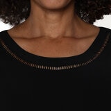 Mario Serrani Italy Blusa para Dama Negro Chica