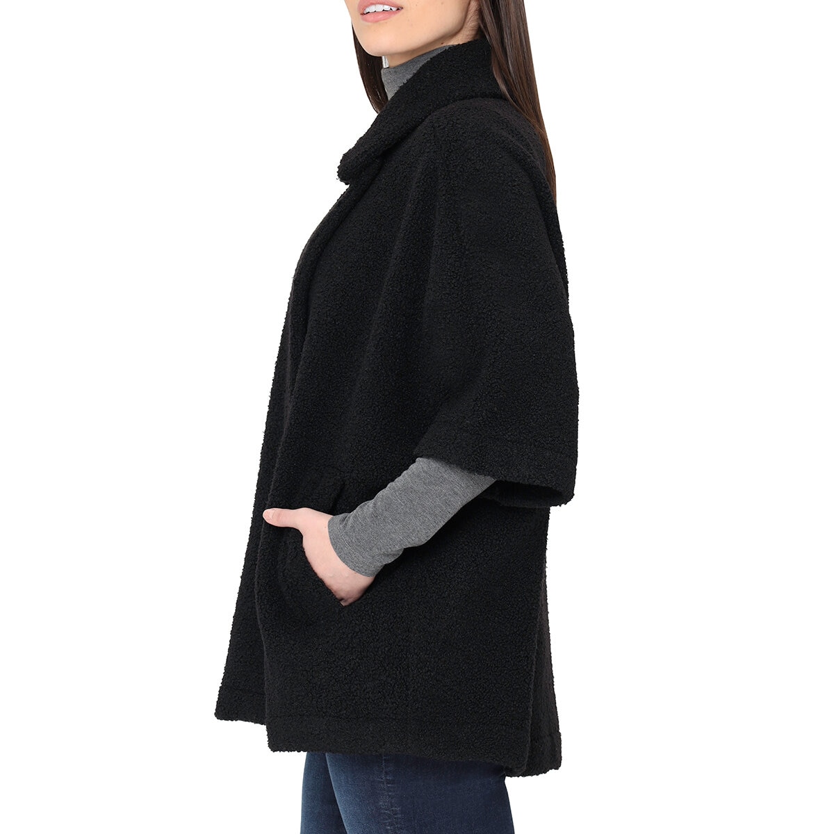 Nicole Miller Original Chamarra para Dama Negro Chica / Mediana