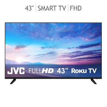 JVC Pantalla 43" Frameless SMART TV Roku TV