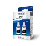 Epson Paquete de 2 Tintas Color Negro Ecotank 664