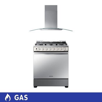 Samsung Combo de Estufa 6 Quemadores y Campana 75cm Samsung Combo de Estufa 6 Quemadores y Campana 75cm