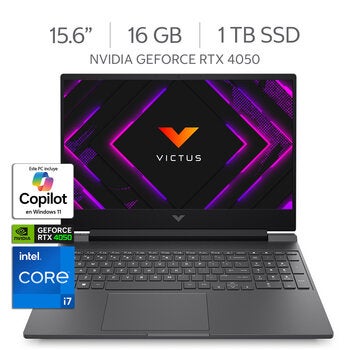 HP Victus 15-Fa2012la Laptop Gaming 15.6" FHD NVIDIA GeForce RTX 4050 Intel Core i7-13620H 16GB 1TB SSD HP Victus 15-Fa2012la Laptop Gaming 15.6" FHD NVIDIA GeForce RTX 4050 Intel Core i7-13620H 16GB 1TB SSD