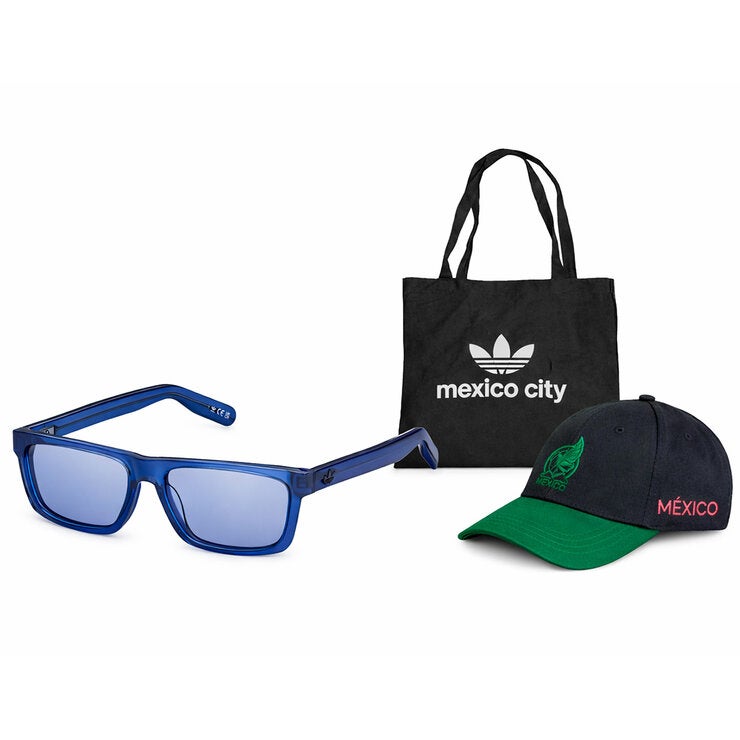 Adidas OR0147@5690V Lentes de Sol + Tote Bag Mexico City + Gorra México Tricolor.
