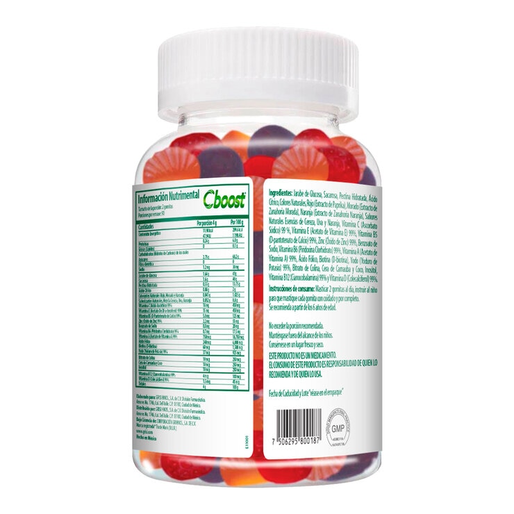 Cboost Multivitaminas y Minerales 180 Gomitas