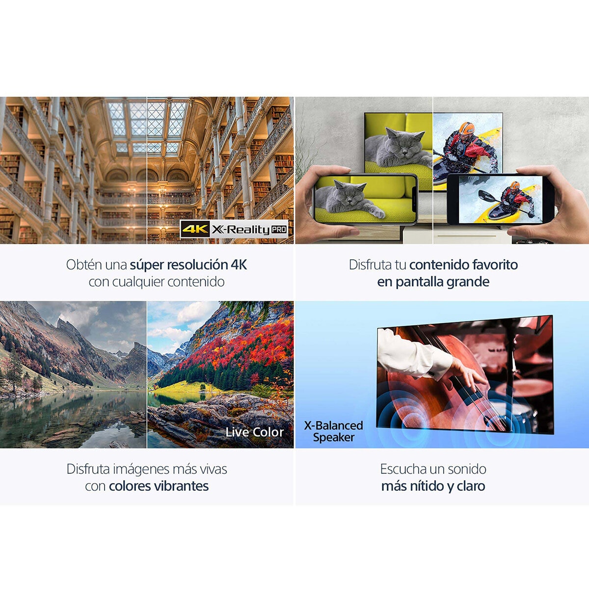 Sony Pantalla 75" BRAVIA LED 4K UHD Google TV