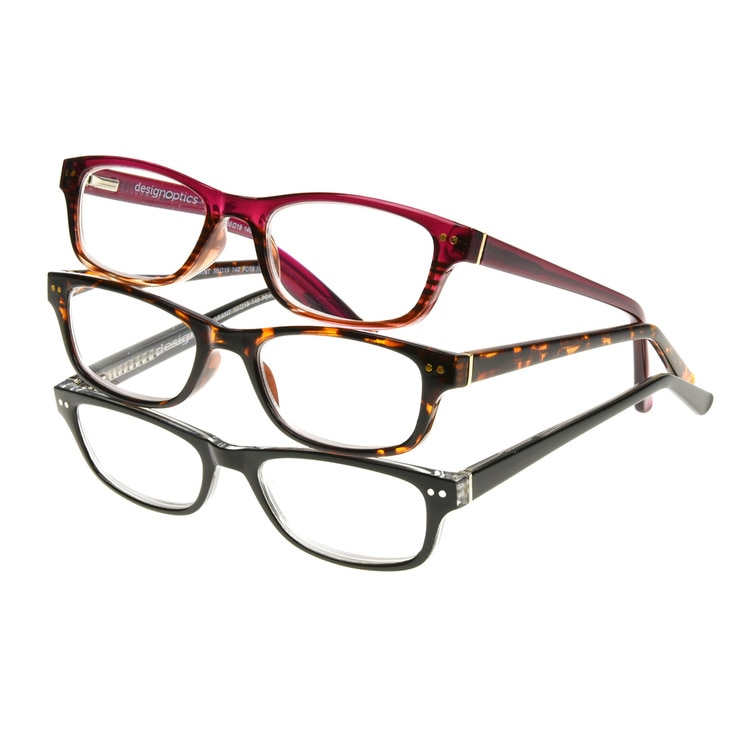 Design Optics by Foster Grant, +2.75, lentes para lectura, 3pzas