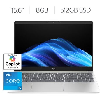 HP 15-fd0151la Laptop 15.6" Full HD Táctil Intel Core i5 8GB 512GB SSD + 12 Meses M365 Personal