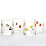4 Vasos de Cristal con Diseño Artesanal de 414 mL