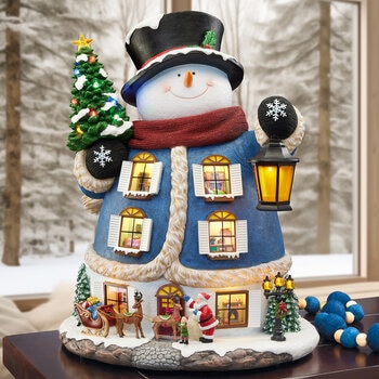 Muñeco de Nieve con Música, Luces y una Historia