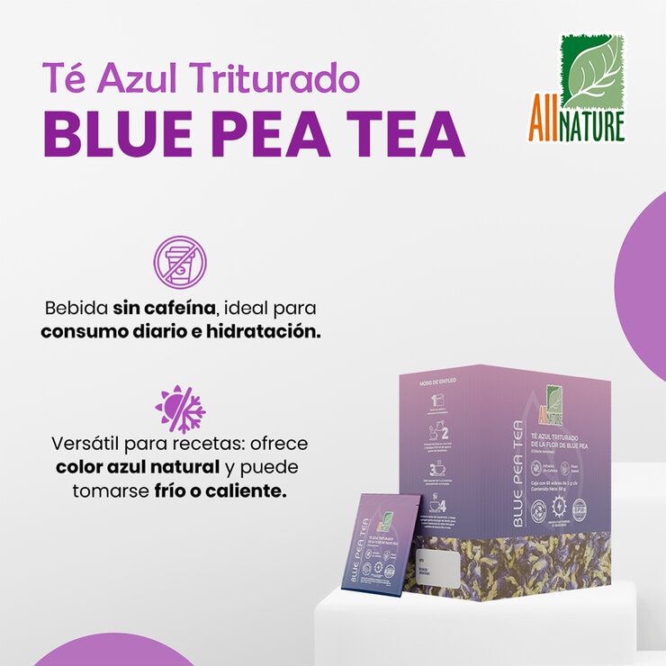 All Nature Blue Pea Tea 60 Sobres
