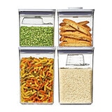 OXO Set de 4 Contenedores de Plástico con Tapas y Accesorios