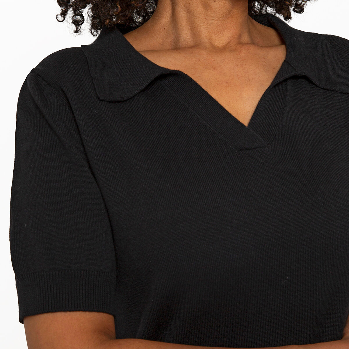 Mario Serrani Blusa para Dama Negro Extra Chica