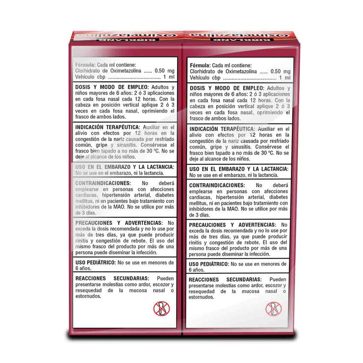 Kirkland Signature Oximetazolina 2 frascos de 30 ml cada uno