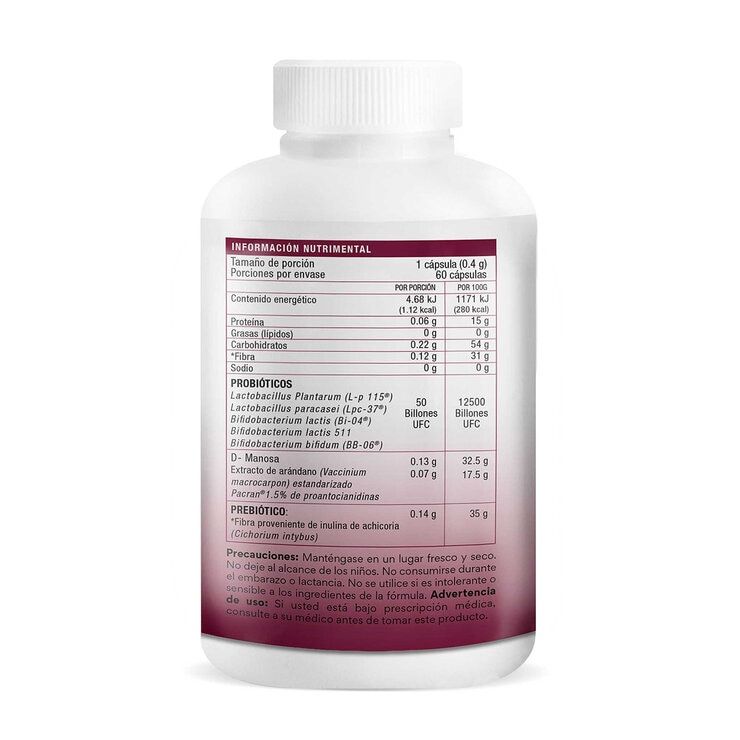Bio B Probióticos Women 50 Billones Frasco con 60 cápsulas