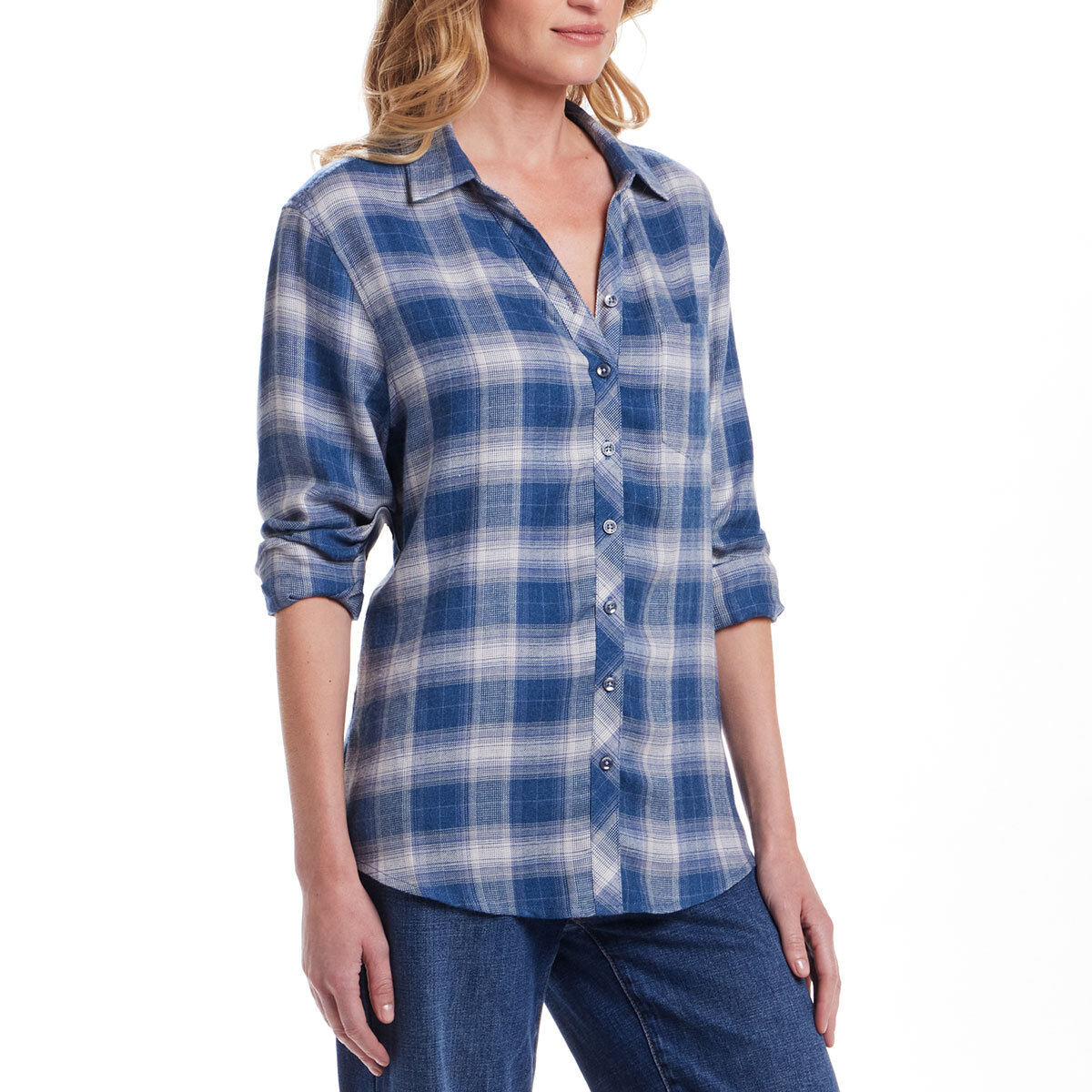Weatherproof Vintage Blusa para Dama Azul Chica