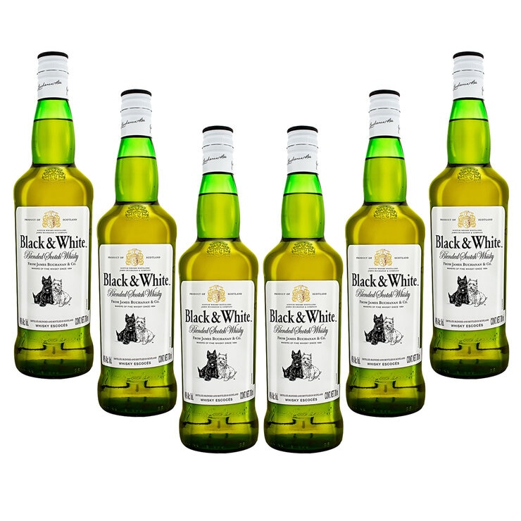 Whisky Black & White Original Blended Scotch 6/700 ml