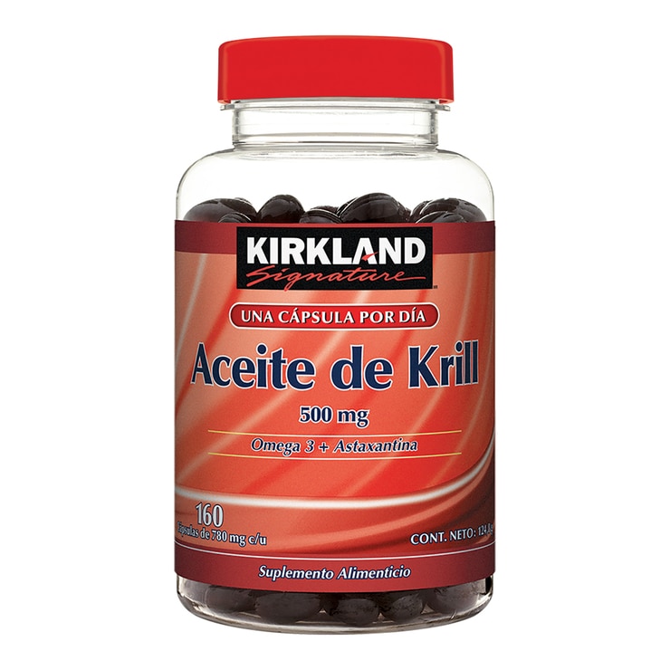 Kirkland Signature Aceite de Krill 500MG 160 cápsulas Costco México