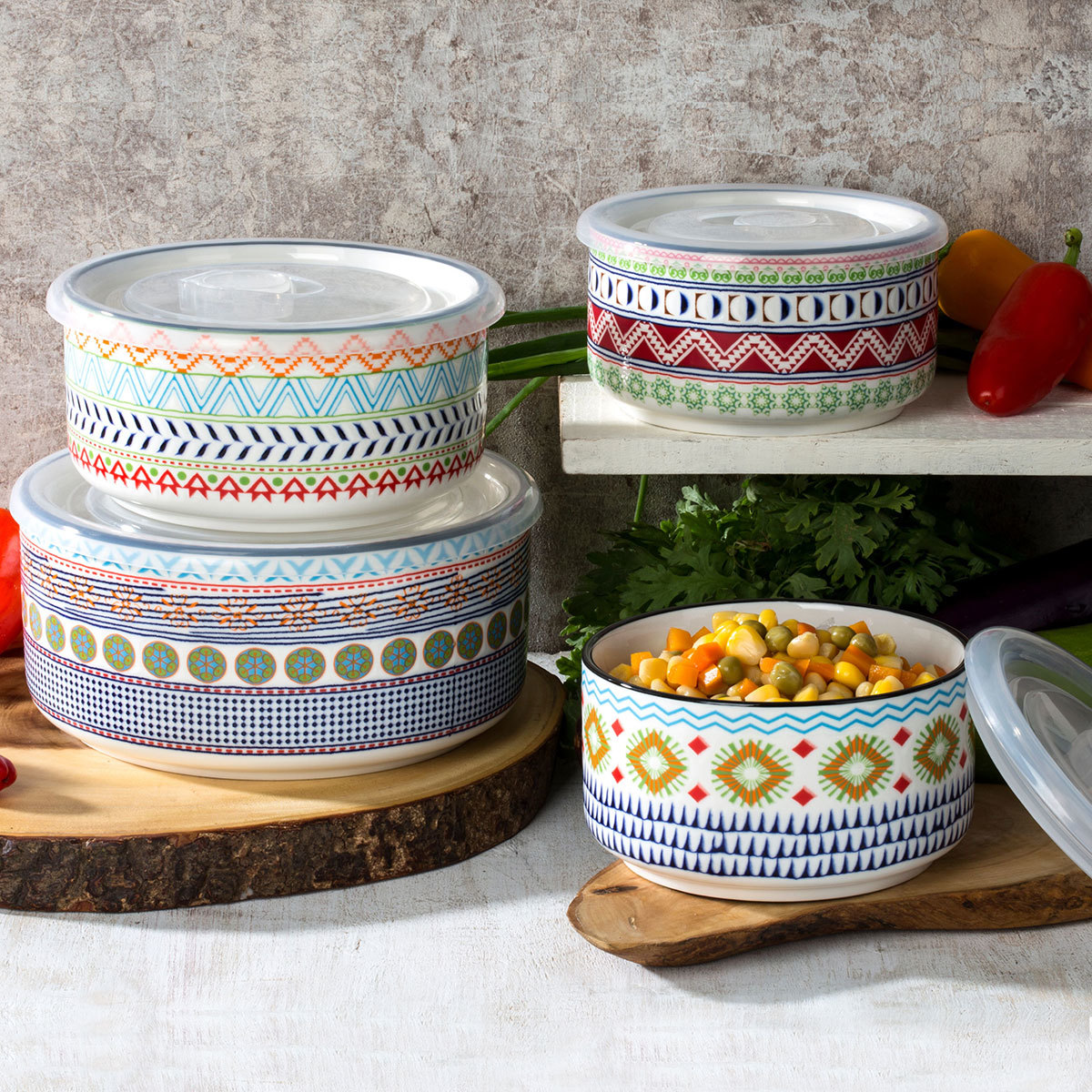 Recipientes con tapa, Signature ,8 piezas Costco México