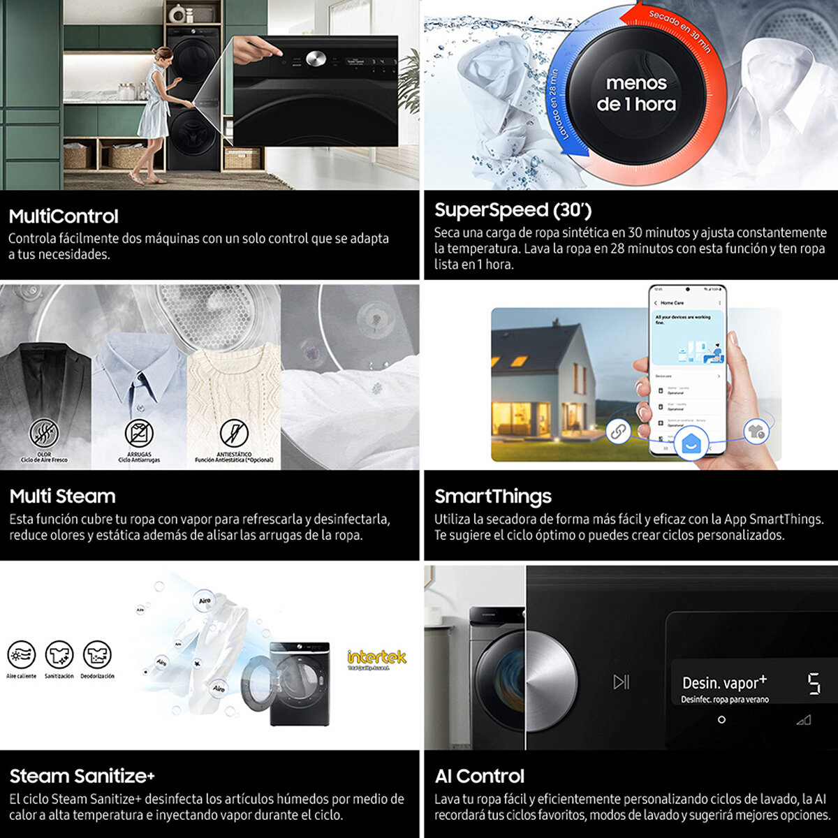 Samsung Secadora 24KG con Pedestal Samsung Secadora 24KG con Pedestal