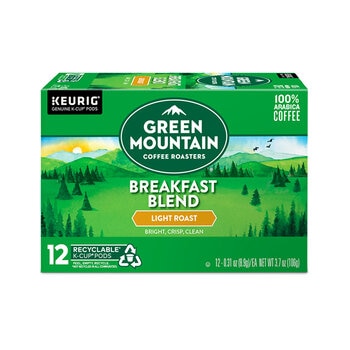 Keurig, Green Mountain Coffee Roasters Breakfast Blend, 72 cápsulas K-Cup