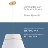 Empire Lighting, Lámpara Colgante Modelo Roma