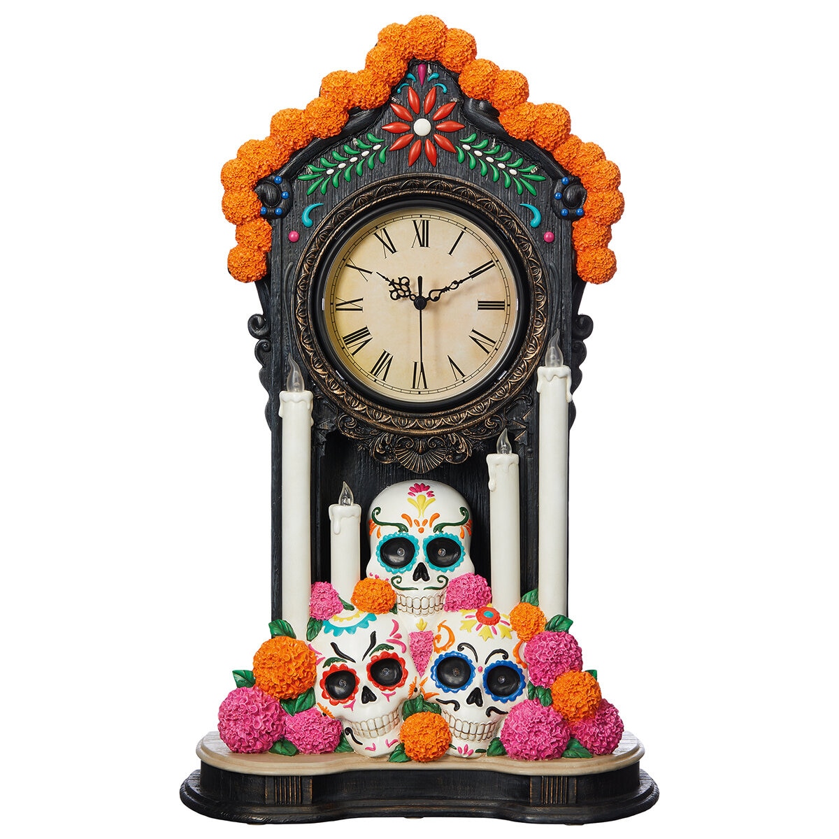 Reloj Decorativo de Día de Muertos
