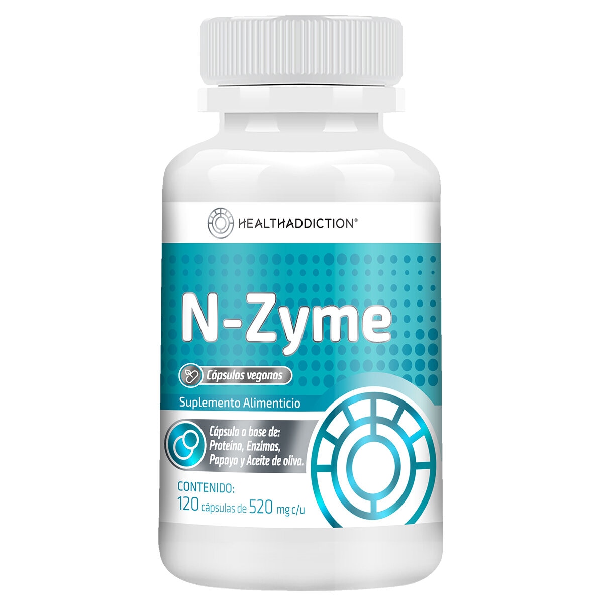 HealthAddiction Enzimas N-Zyme 120 Cápsulas