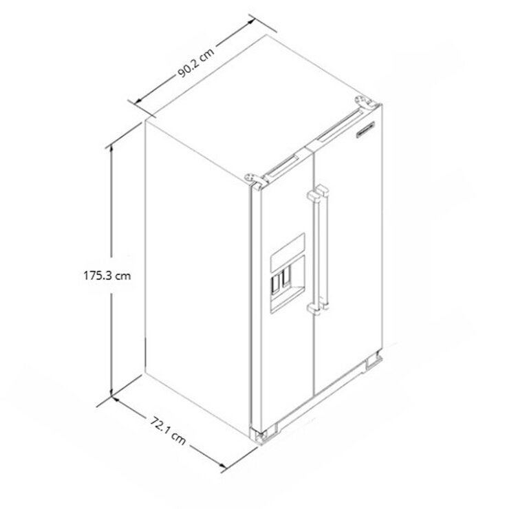 Kitchenaid Refrigerador 21' French Door Kitchenaid Refrigerador 21' French Door
