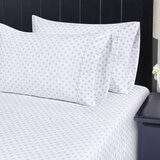 South Point Home Fashions, Juego de Sábanas King 6 Piezas, Medallion Grey