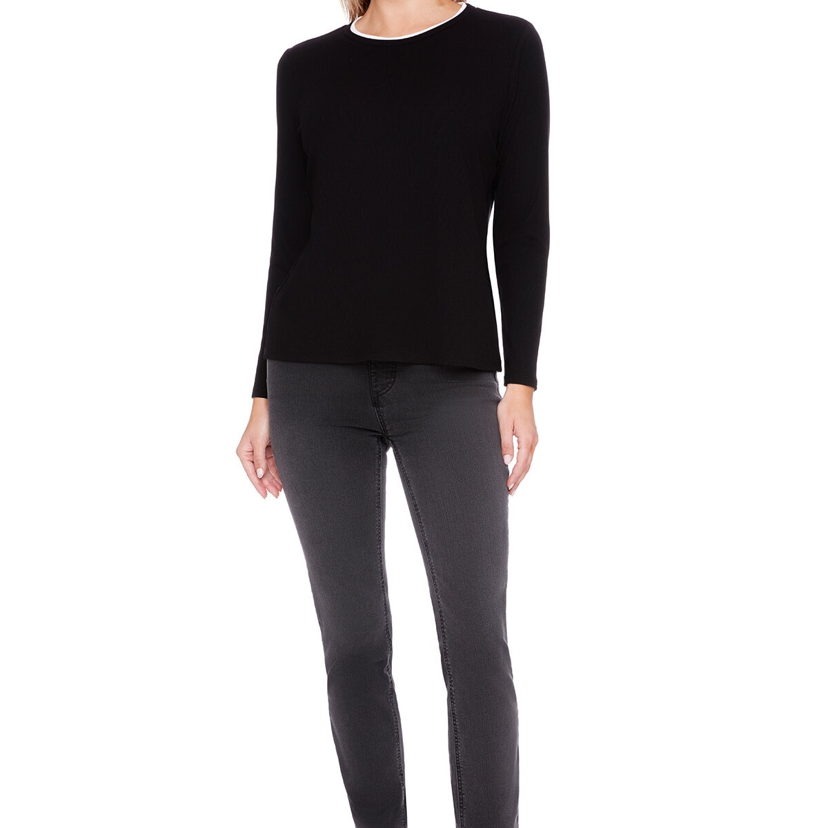 S.C. & CO. Blusa para Dama Negro Extra Grande