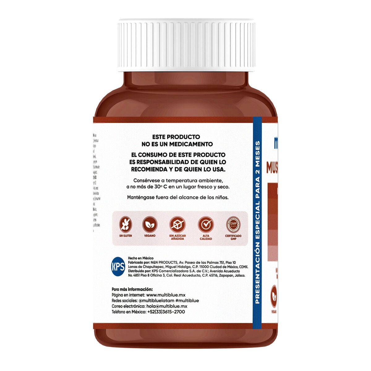 Multiblue Mushroom Blend 120 Cápsulas