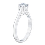 Anillo, 0.50ct Diamante Solitario, Oro Blanco de 14K Anillo, 0.50ct Diamante Solitario, Oro Blanco de 14K