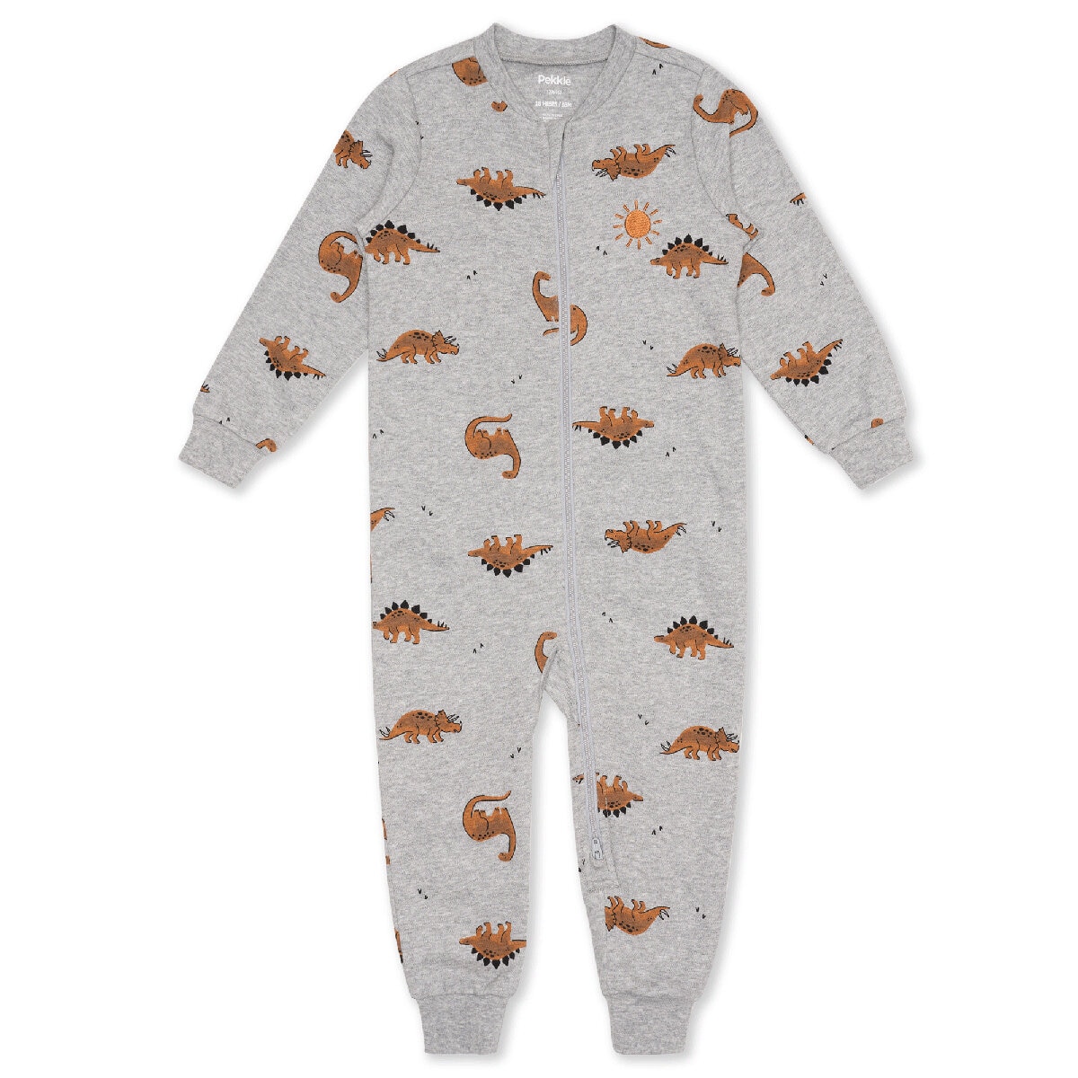 Pekkle Mameluco 2 piezas para Bebés Gris 24 Meses