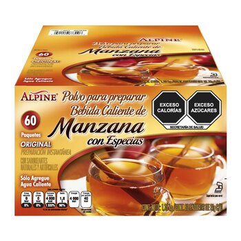 Alpine Bebida en Polvo de Manzana con Especias 60 piezas