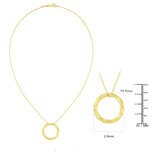 Dije Circular, Oro Amarillo 14K