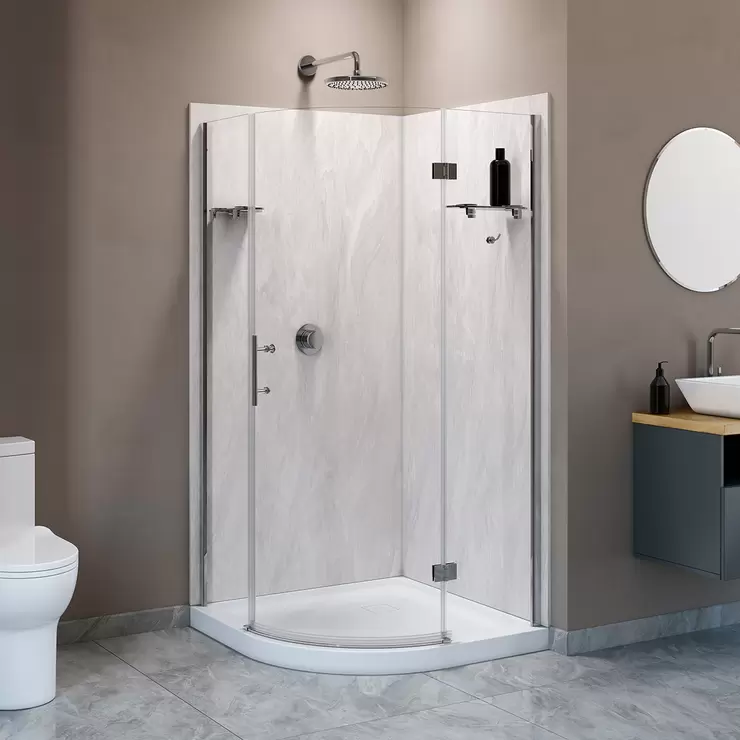 A&E, Cabina para Ducha Ruby Neo-Round 38" - Marmol A&E, Cabina para Ducha Ruby Neo-Round 38" - Marmol