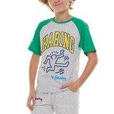 Keith Haring Playera 3 piezas para Niños y Niñas Blanco 7 / 8 Años