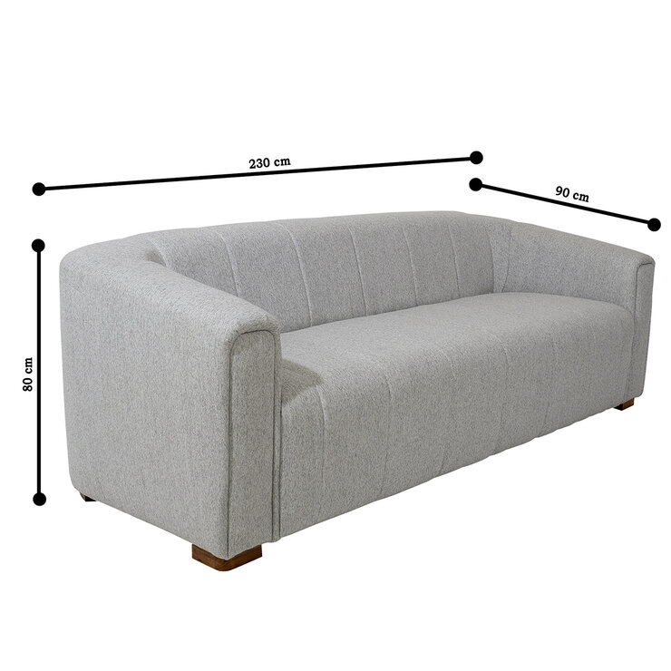 Gabite, Sofá Trieste, Gris