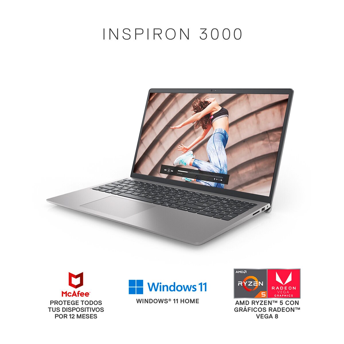 Dell Laptop Inspiron 15" AMD Ryzen™ 5 34550U Radeon™