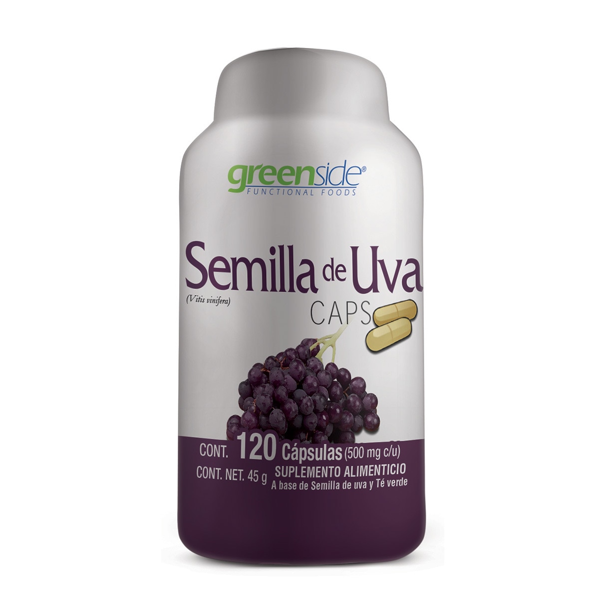 Greenside semilla de uva 120 capsulas