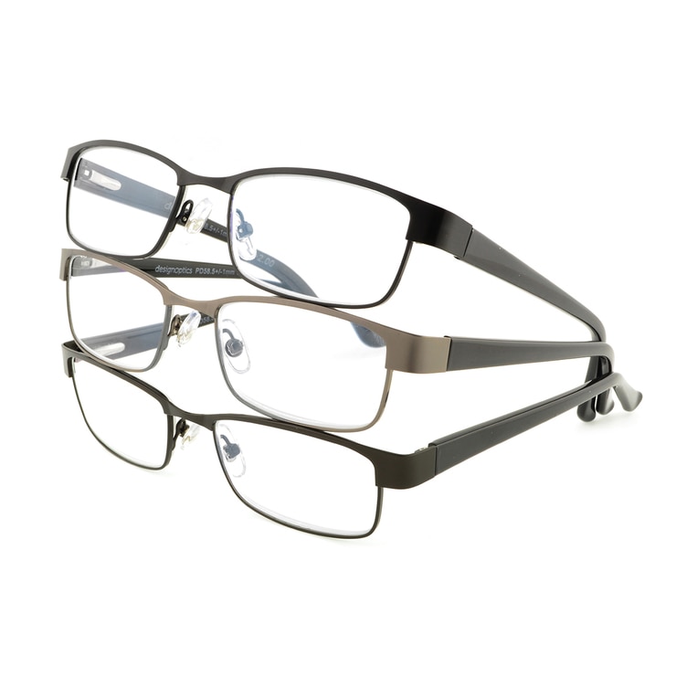 Design Optics por Foster Grant, +2.75, lentes para lectura, 3pzas