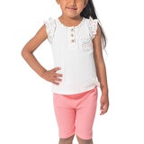 Nicole Miller Conjunto de 3 Piezas para Niños y Niñas Flores de colores 7 Años