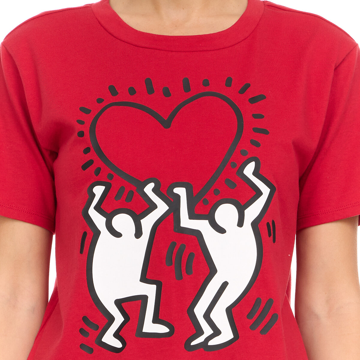 Keith Haring Conjunto de Pijama para Dama Rojo Chica