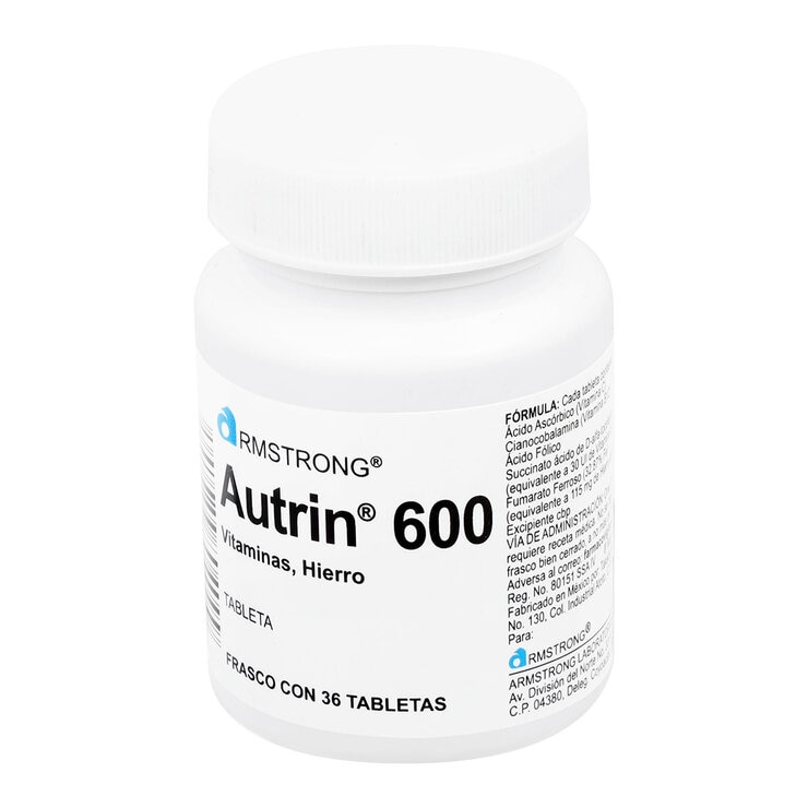 Autrin 600mg 36 Tabletas
