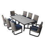 Agio, Luna Comedor para Exterior de 9 Piezas Agio, Luna Comedor para Exterior de 9 Piezas