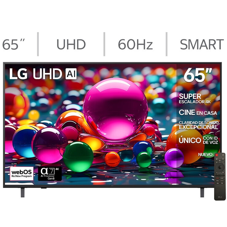 LG Pantalla 65" UHD 4K AI Smart TV LG Pantalla 65" UHD 4K AI Smart TV