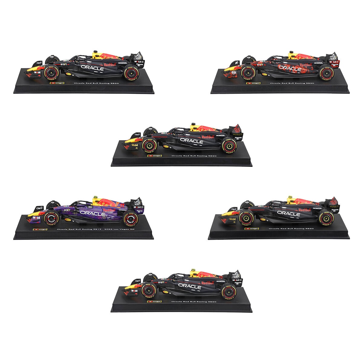 Colección de Autos de Carreras F1 Escala 1:43 Paquete de 6 Pzas. Red Bull