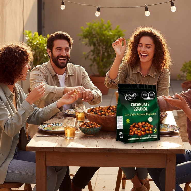 Clap's Cacahuate Español con Chile Serrano Crujiente 850 g