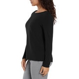 Three Dots Blusa para Dama Negro Extra Chica