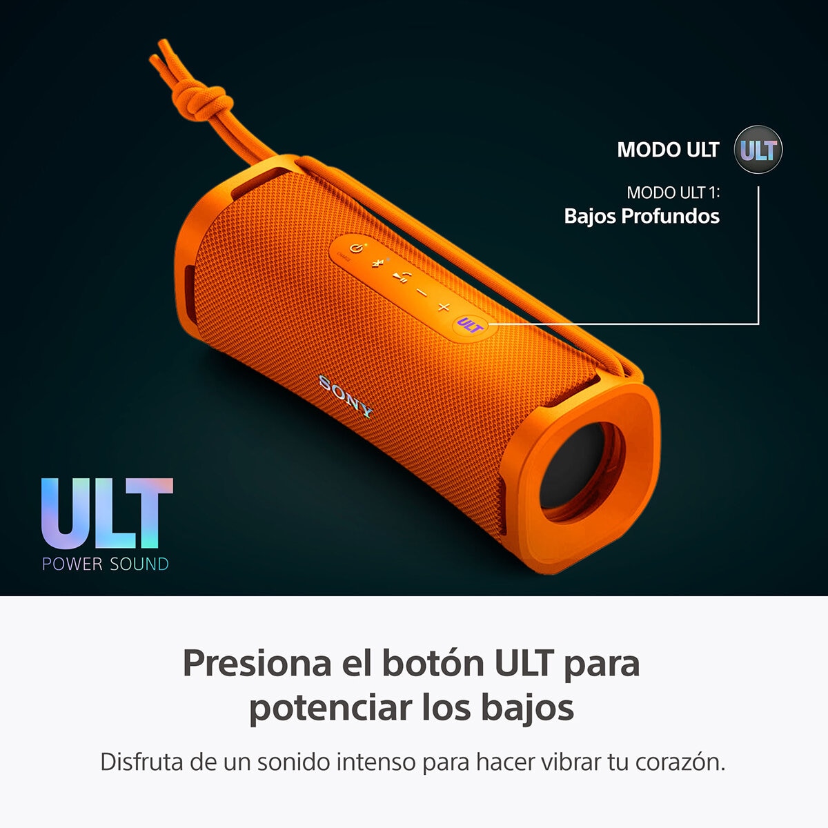 Sony Ult Field 1 Bocina Bluetooth Portátil Naranja